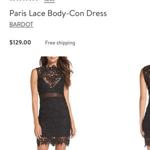 Bardot black dress- M